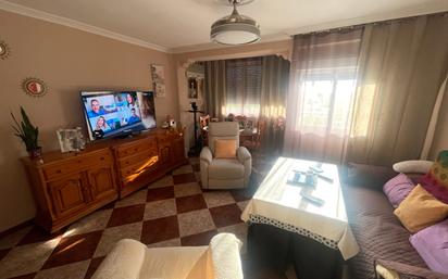 Living room of Flat for sale in Dos Hermanas  with Air Conditioner, Furnished and Balcony