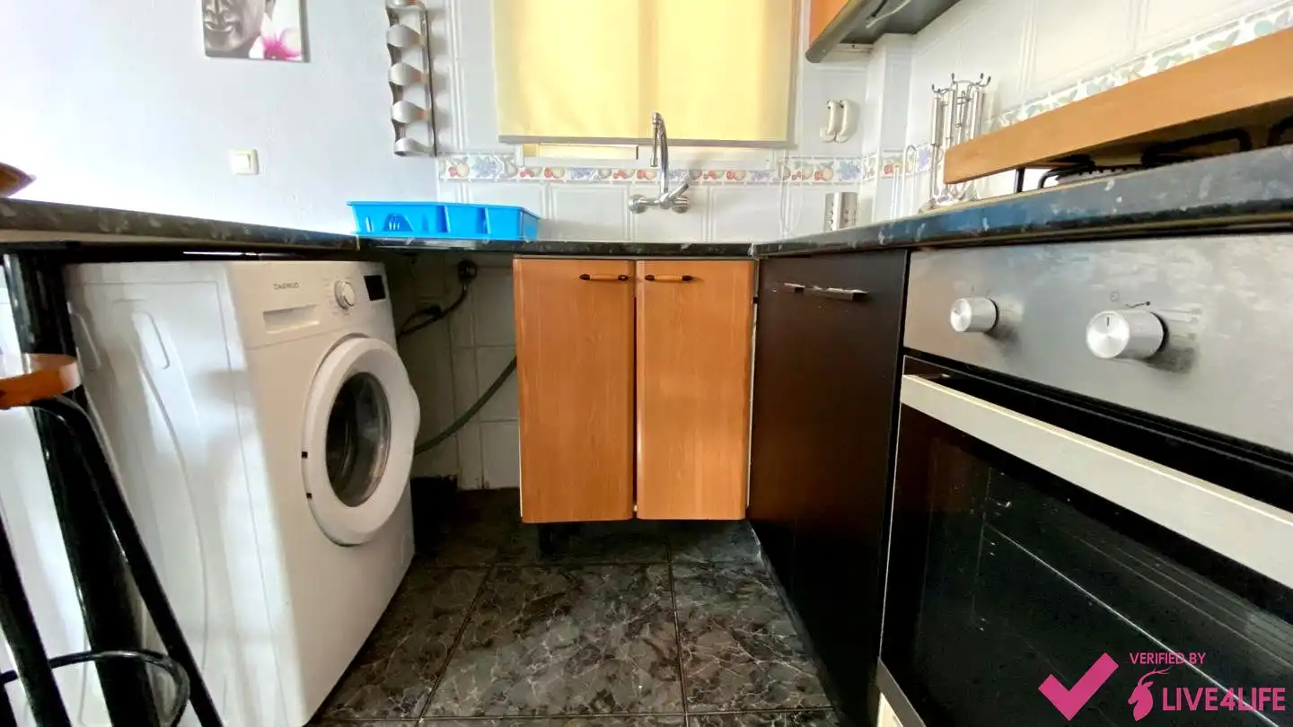 Kitchen of Attic for rent in Valencia  with Air Conditioner, Terrace and Furnished
