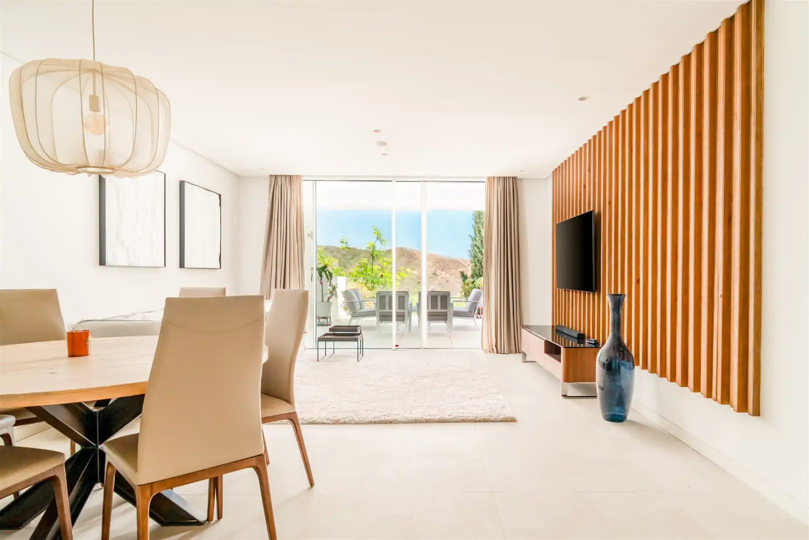 Sala de estar de Apartamento de alquiler en Ojén con Aire acondicionado, Calefacción y Terraza