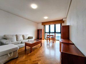 Living room of Apartment to rent in A Coruña Capital   with Heating, Storage room and Furnished