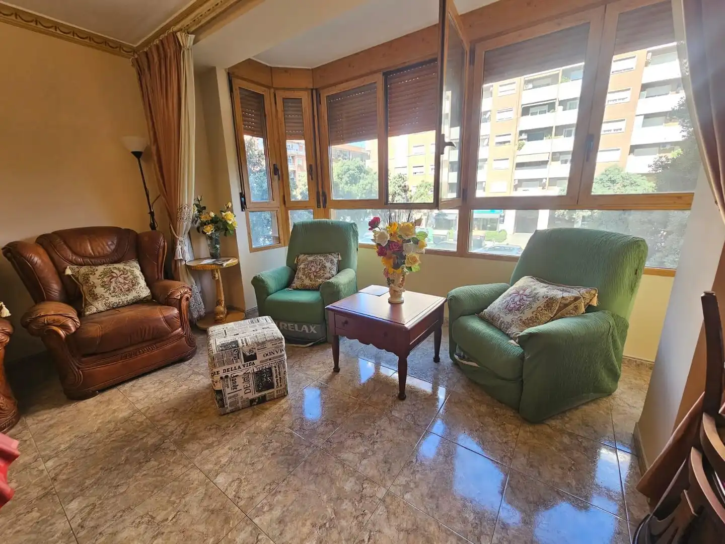 Living room of Flat for sale in Valencia  with Air Conditioner, Storage room and Balcony