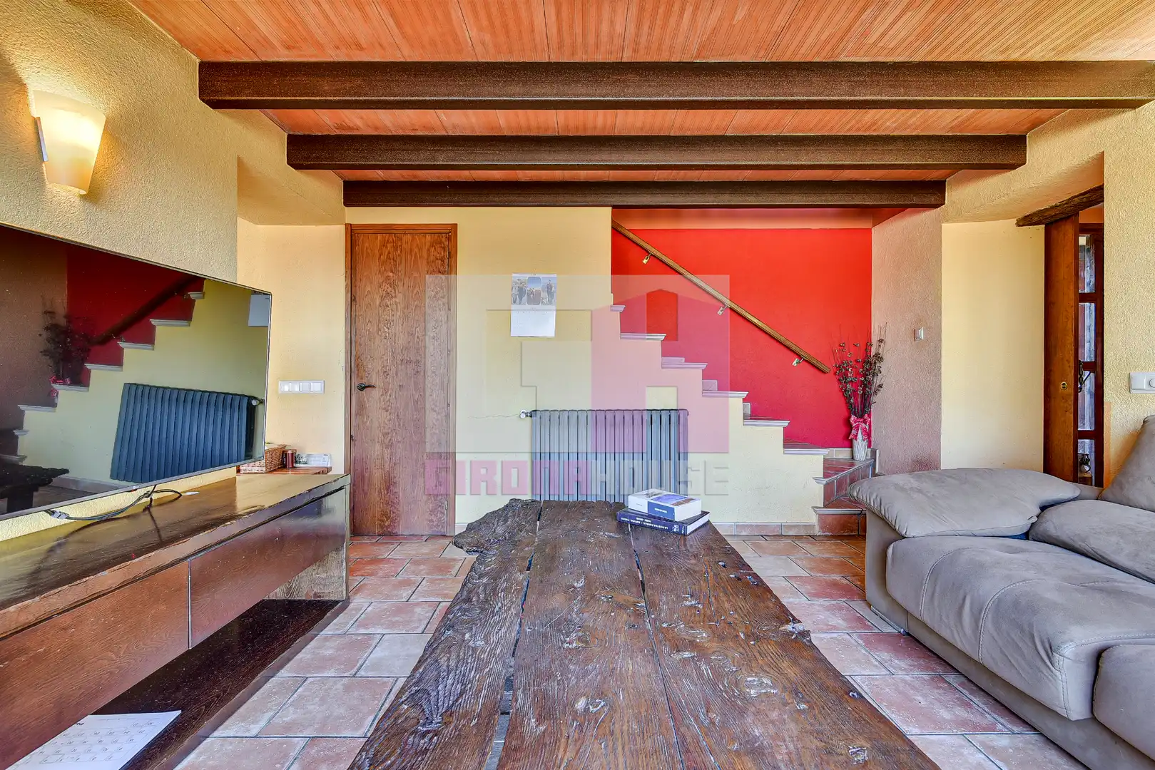 Sala d'estar de Casa o xalet en venda en Sant Andreu Salou amb Aire condicionat, Calefacció i Jardí privat