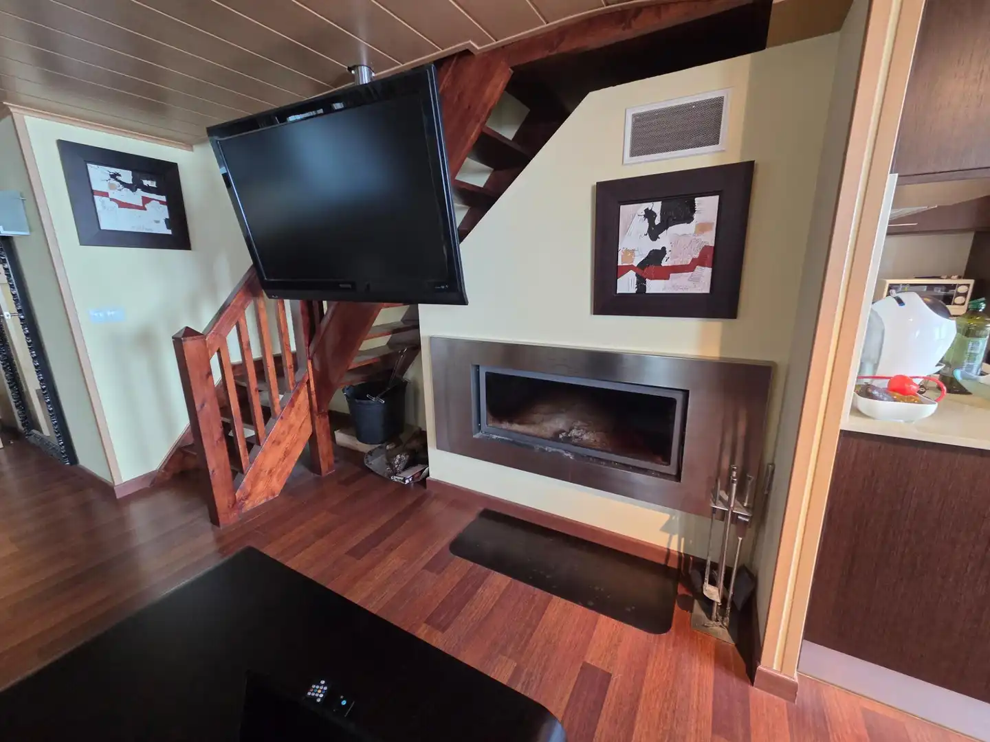 Sala de estar de Ático en venta en Encamp con Calefacción, Parquet y Amueblado