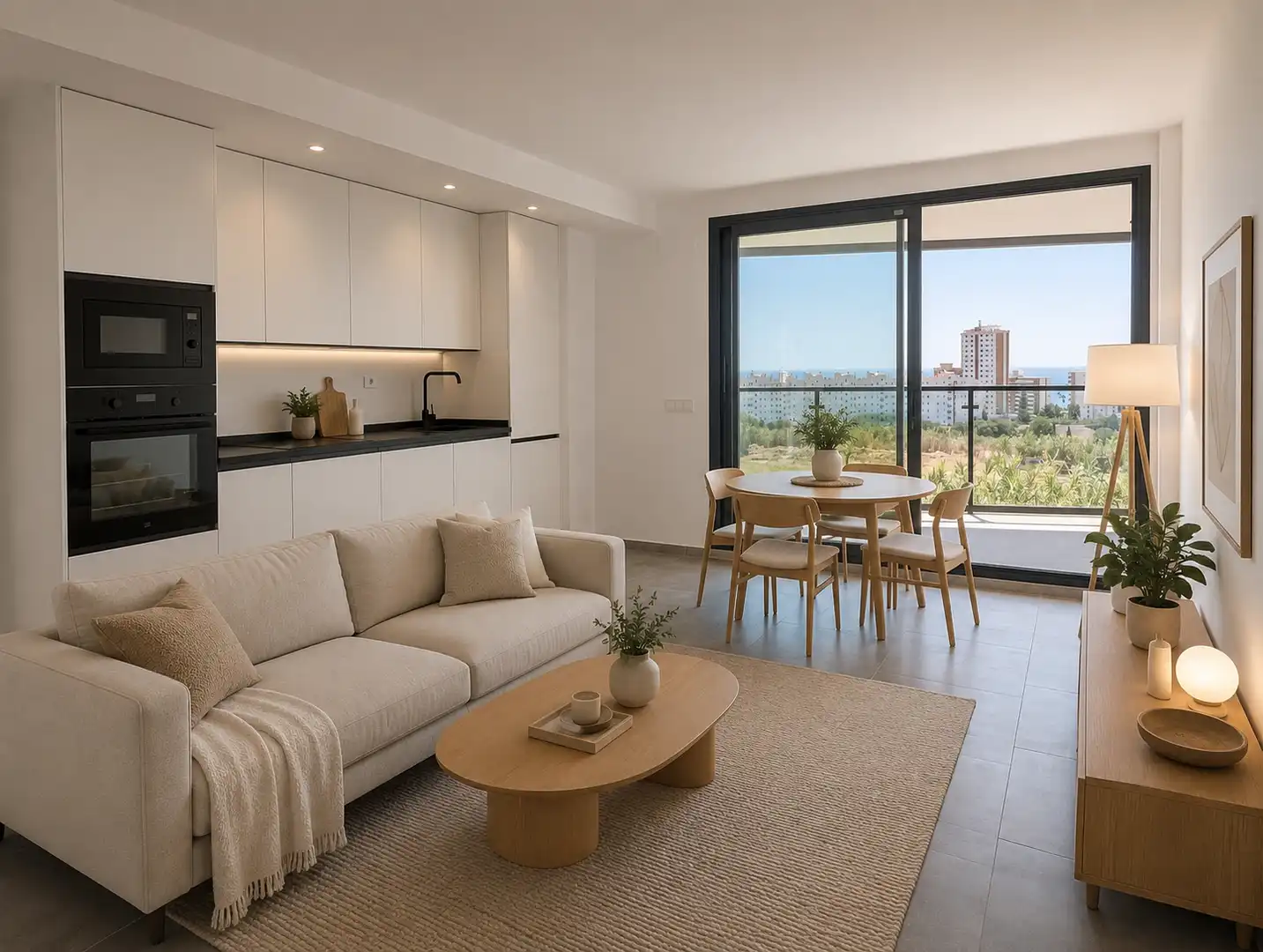 Sala d'estar de Apartament en venda en Fuengirola amb Aire condicionat, Calefacció i Terrassa