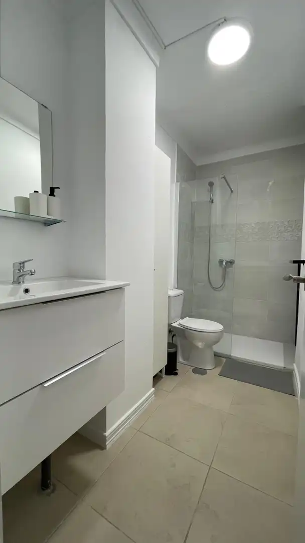 Baño de Piso de alquiler en Málaga con Aire acondicionado, Terraza y Amueblado