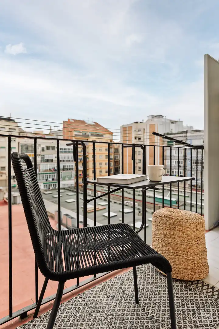 Balcony of Apartments for rent in Barcelona  with Air Conditioner, Heating and Furnished