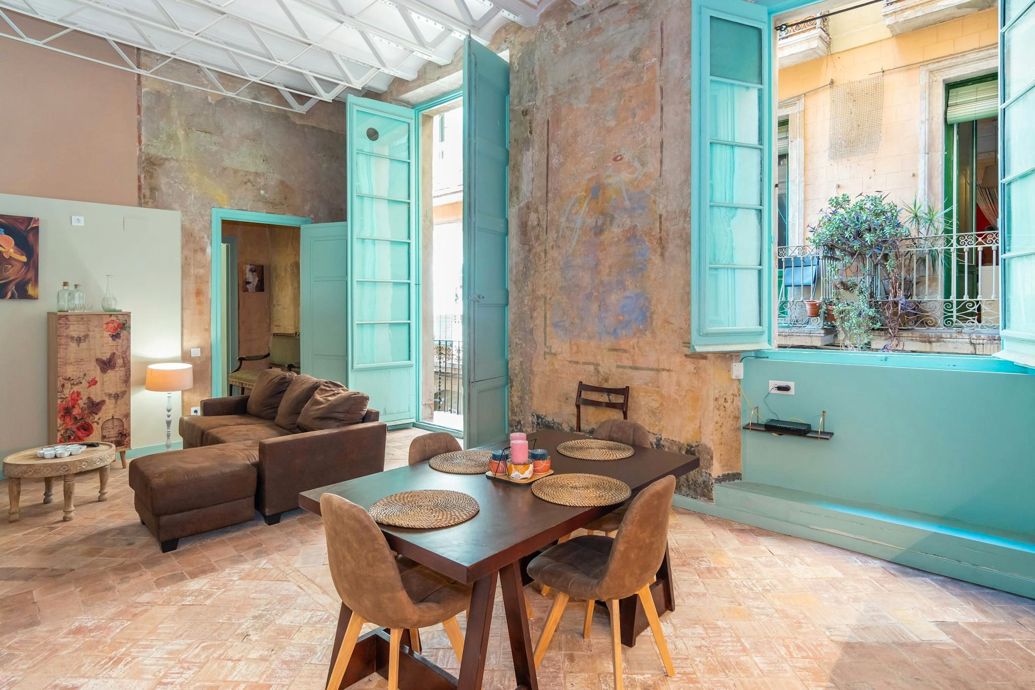 Dining room of Flat to rent in  Barcelona Capital  with Furnished, Washing machine and TV