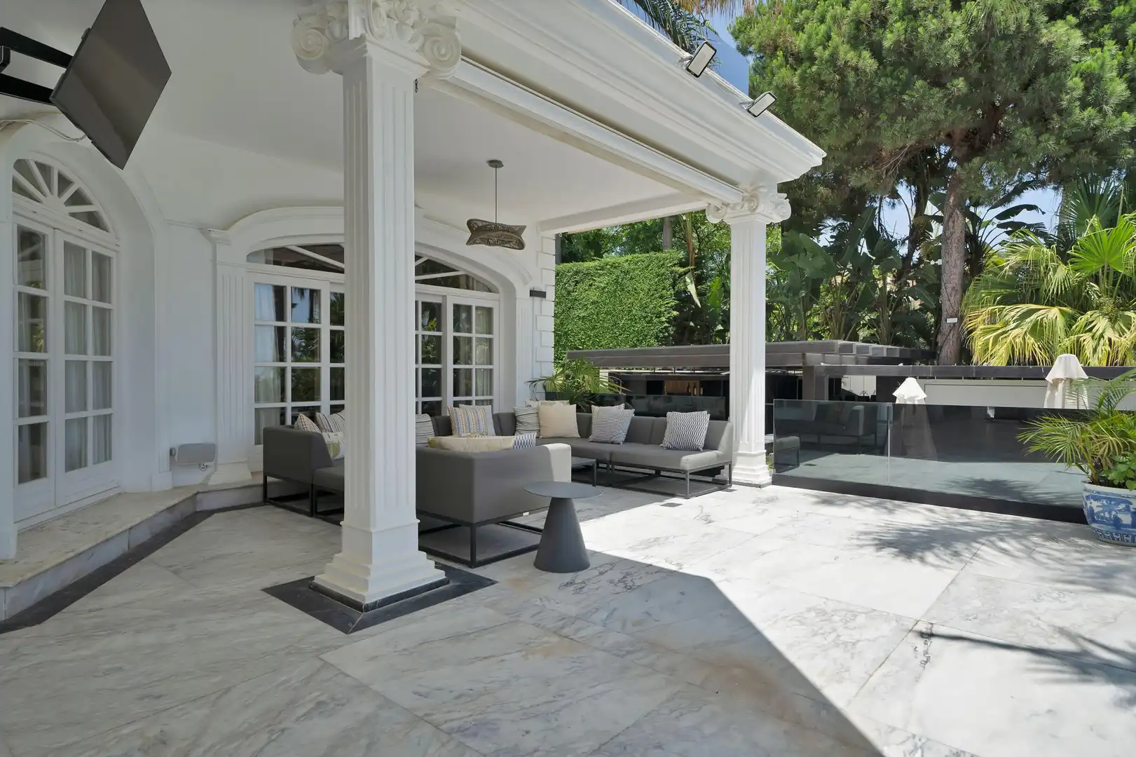Terrasse von Haus oder Chalet zur Miete in Marbella mit Heizung, Privatgarten und Terrasse