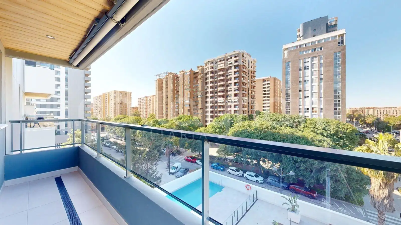 Terrace of Flat for sale in  Valencia Capital  with Air Conditioner, Private garden and Terrace