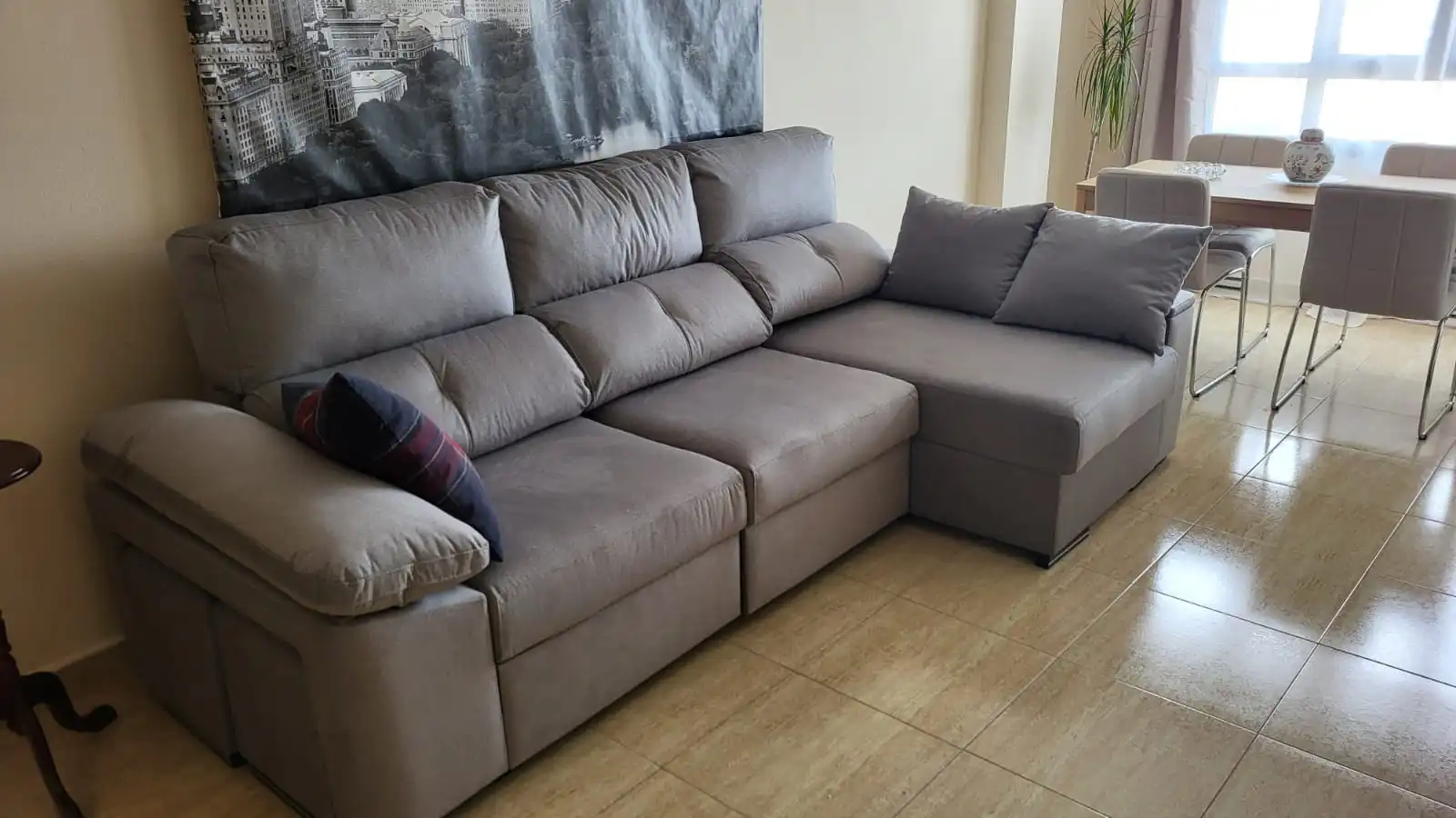 Sala de estar de Ático de alquiler en Sant Joan d'Alacant con Aire acondicionado, Calefacción y Terraza
