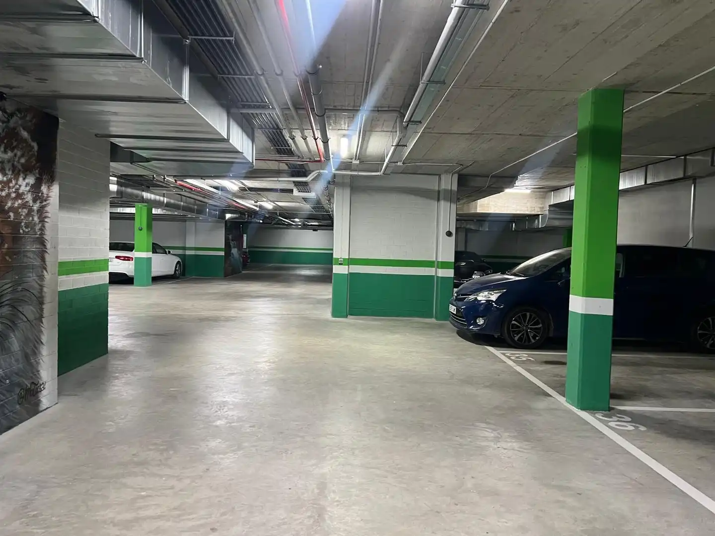 Parking of Flat for sale in Zaragoza  with Air Conditioner, Heating and Community pool