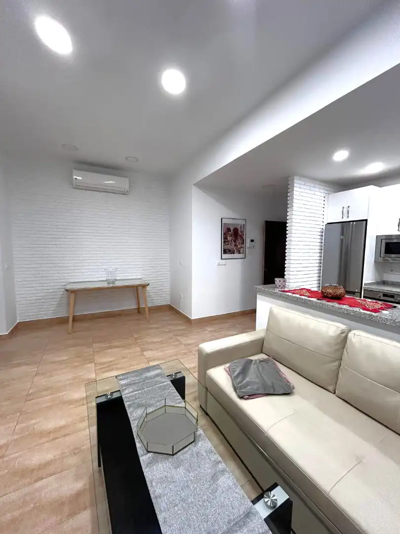 Wohnzimmer von Einfamilien-Reihenhaus zur Miete in Alhaurín El Grande mit Klimaanlage, Terrasse und Abstellraum