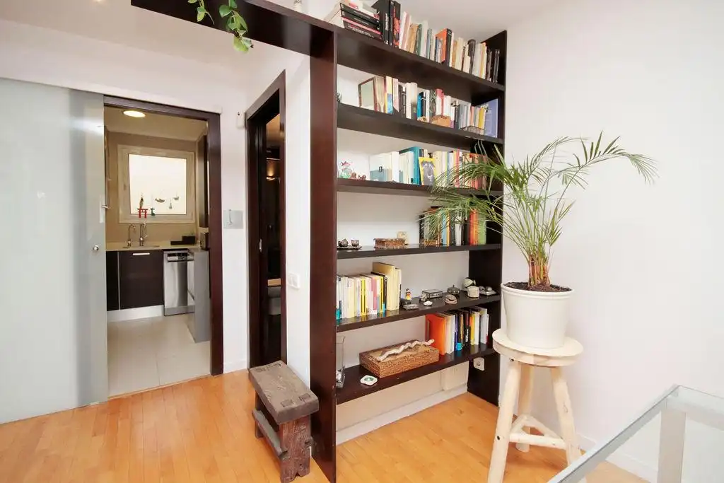 Sala de estar de Ático en venta en Barcelona con Aire acondicionado, Calefacción y Parquet