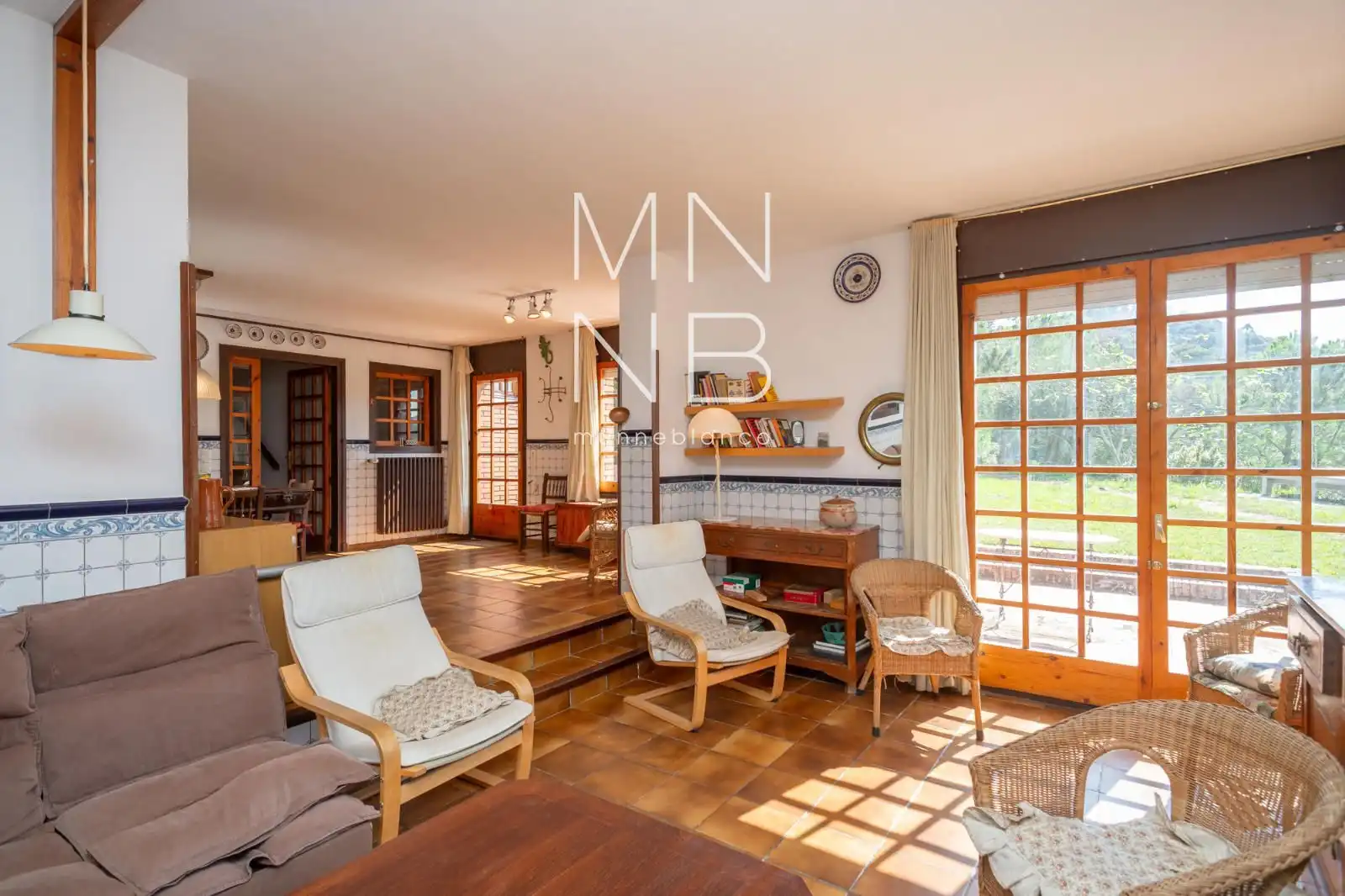 Wohnzimmer von Haus oder Chalet zur Miete in Òrrius mit Heizung, Schwimmbad und Möbliert