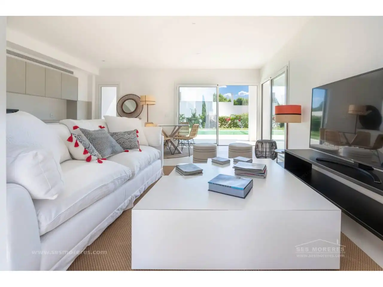 Sala de estar de Casa o chalet en venta en Es Mercadal con Aire acondicionado, Jardín privado y Terraza