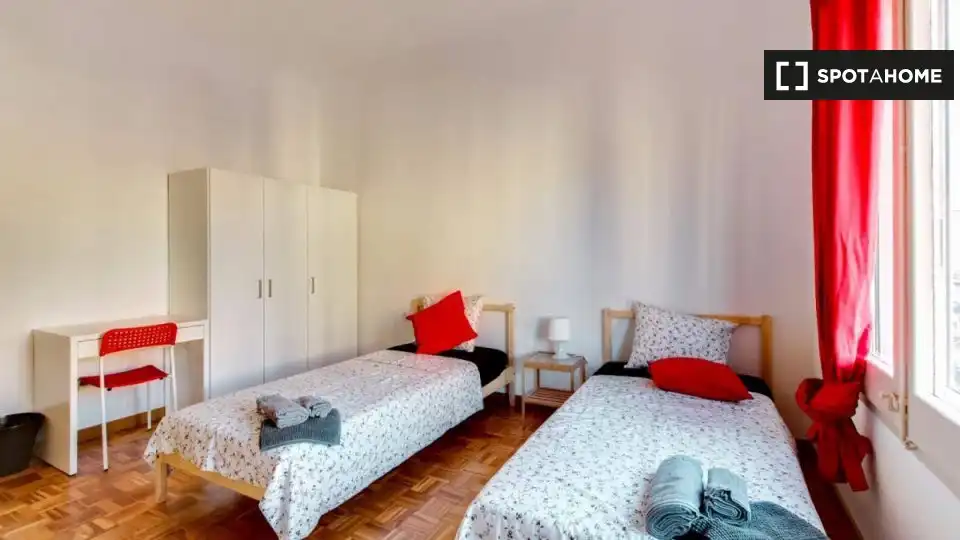 Habitación de Piso de alquiler en Barcelona con Aire acondicionado, Calefacción y Amueblado