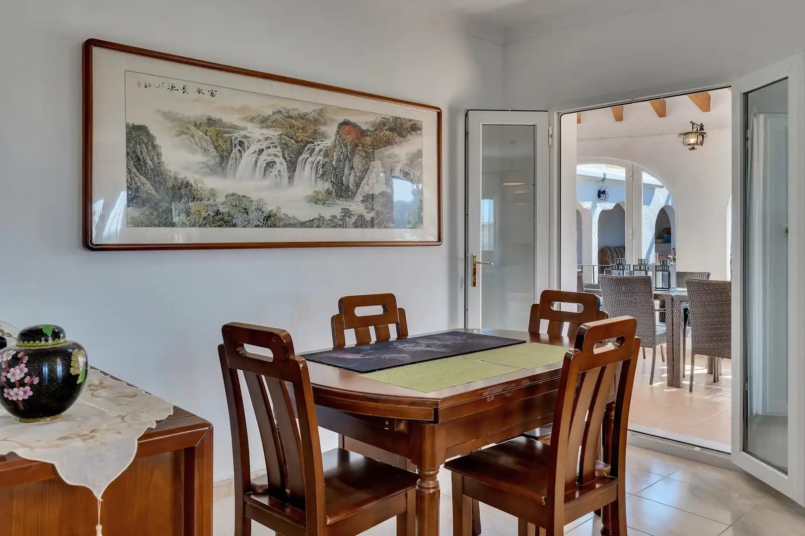 Dining room of Houses for sale in Jávea / Xàbia  with Air Conditioner, Heating and Private garden