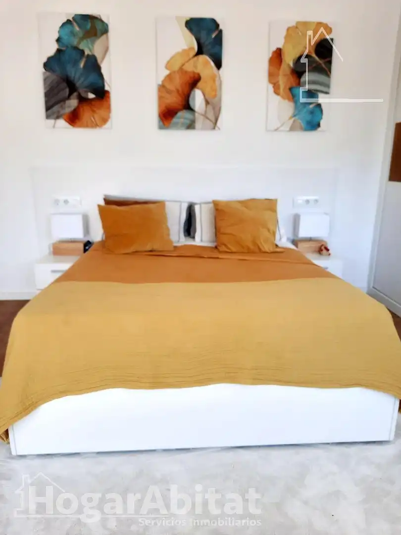 Bedroom of Flat for sale in Albal  with Air Conditioner, Parquet flooring and Balcony