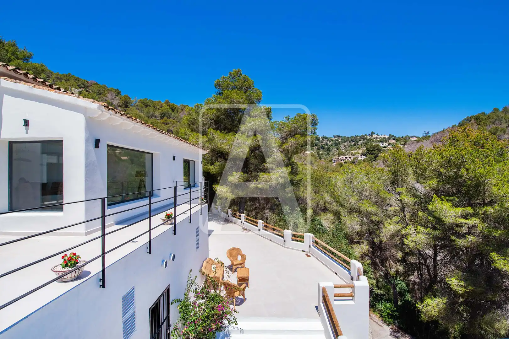 Vista exterior de Finca rústica en venda en Benissa amb Aire condicionat, Calefacció i Jardí privat
