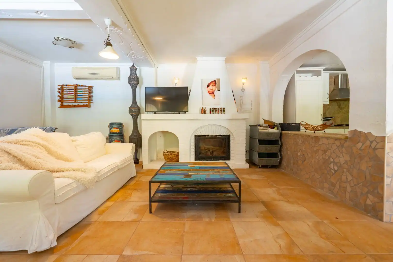 Sala de estar de Casa o chalet en venta en Castell de Castells con Aire acondicionado, Calefacción y Jardín privado