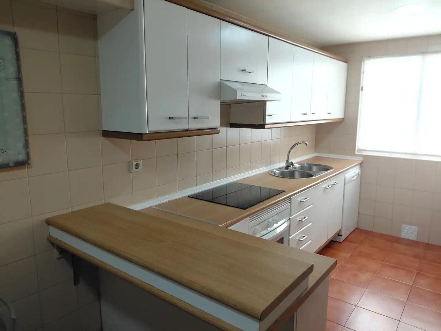 Cocina de Dúplex de alquiler en A Coruña Capital  con Jardín privado, Parquet y Amueblado
