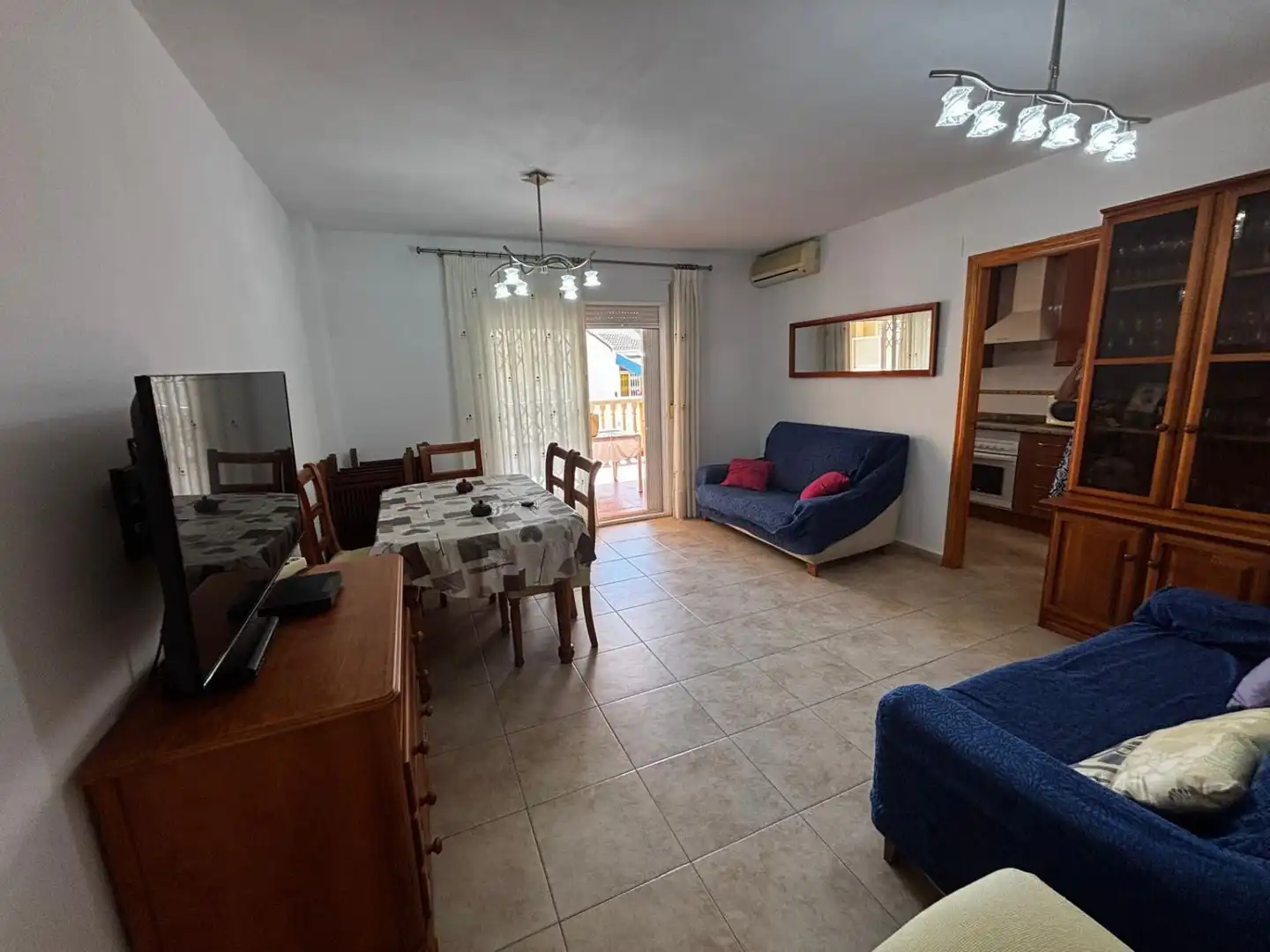 Sala d'estar de Apartament en venda en La Vall d'Uixó amb Terrassa, Moblat i Balcó