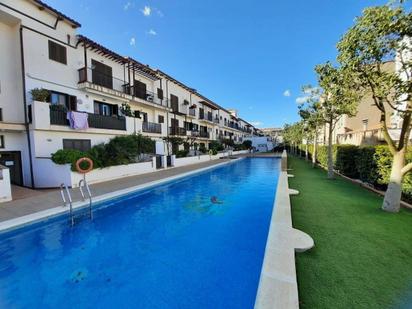 Swimming pool of Planta baja for sale in Sant Jaume d'Enveja  with Heating, Parquet flooring and Terrace