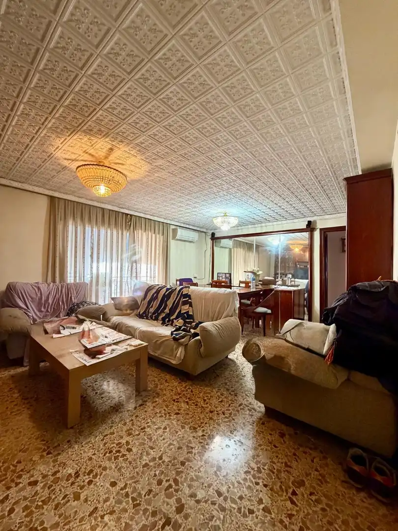 Sala d'estar de Pis en venda en Burjassot amb Aire condicionat, Terrassa i Balcó