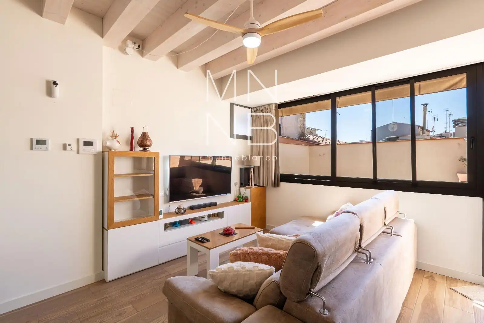 Living room of Detached homes for sale in Mataró  with Air Conditioner, Heating and Furnished