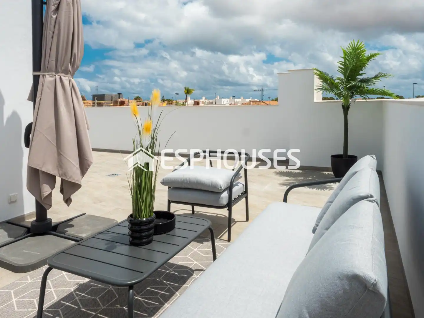 Terraza de Casa adosada en venta en San Pedro del Pinatar con Aire acondicionado, Terraza y Piscina