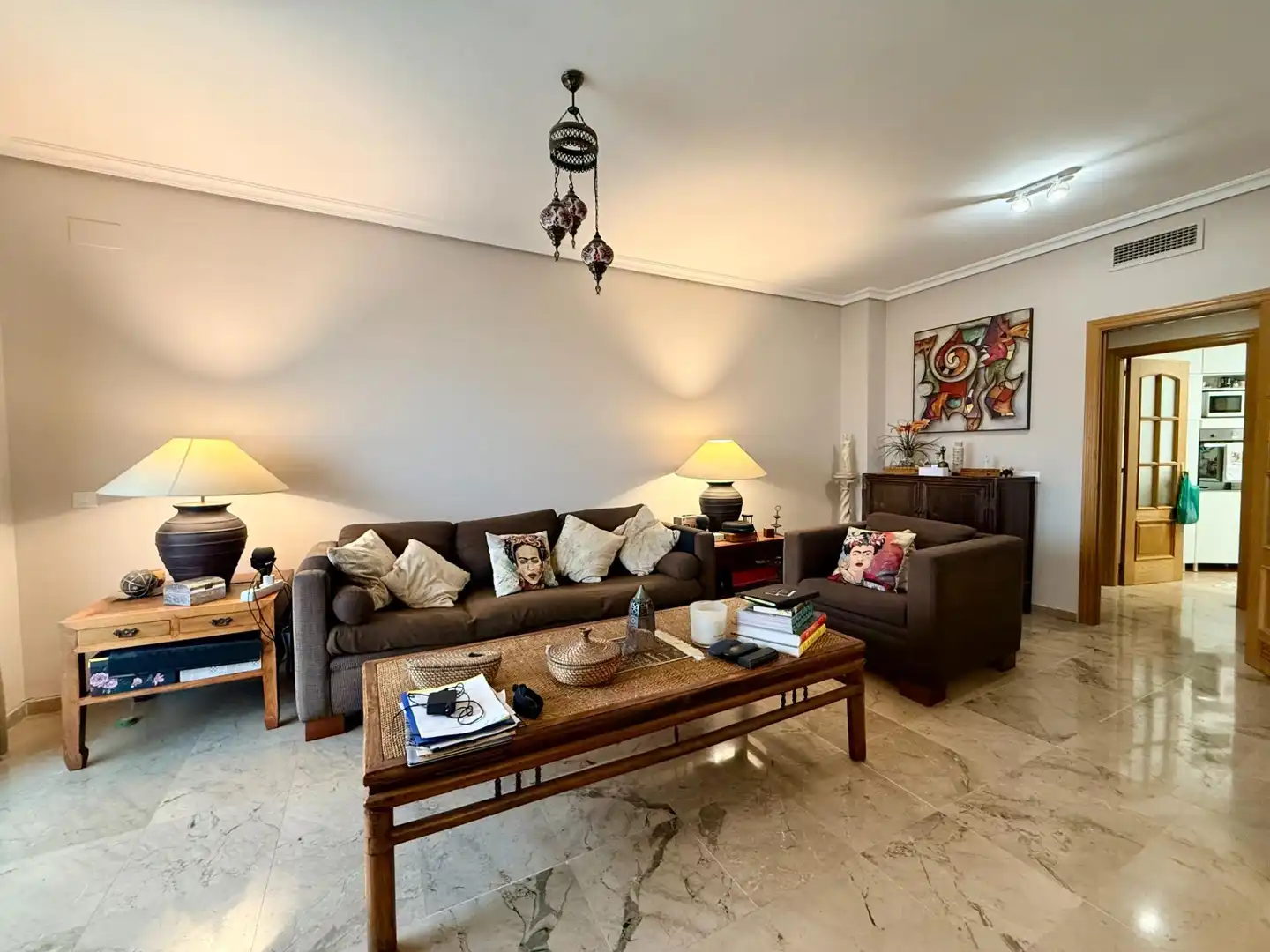 Sala de estar de Piso en venta en Bellavista - La Palmera