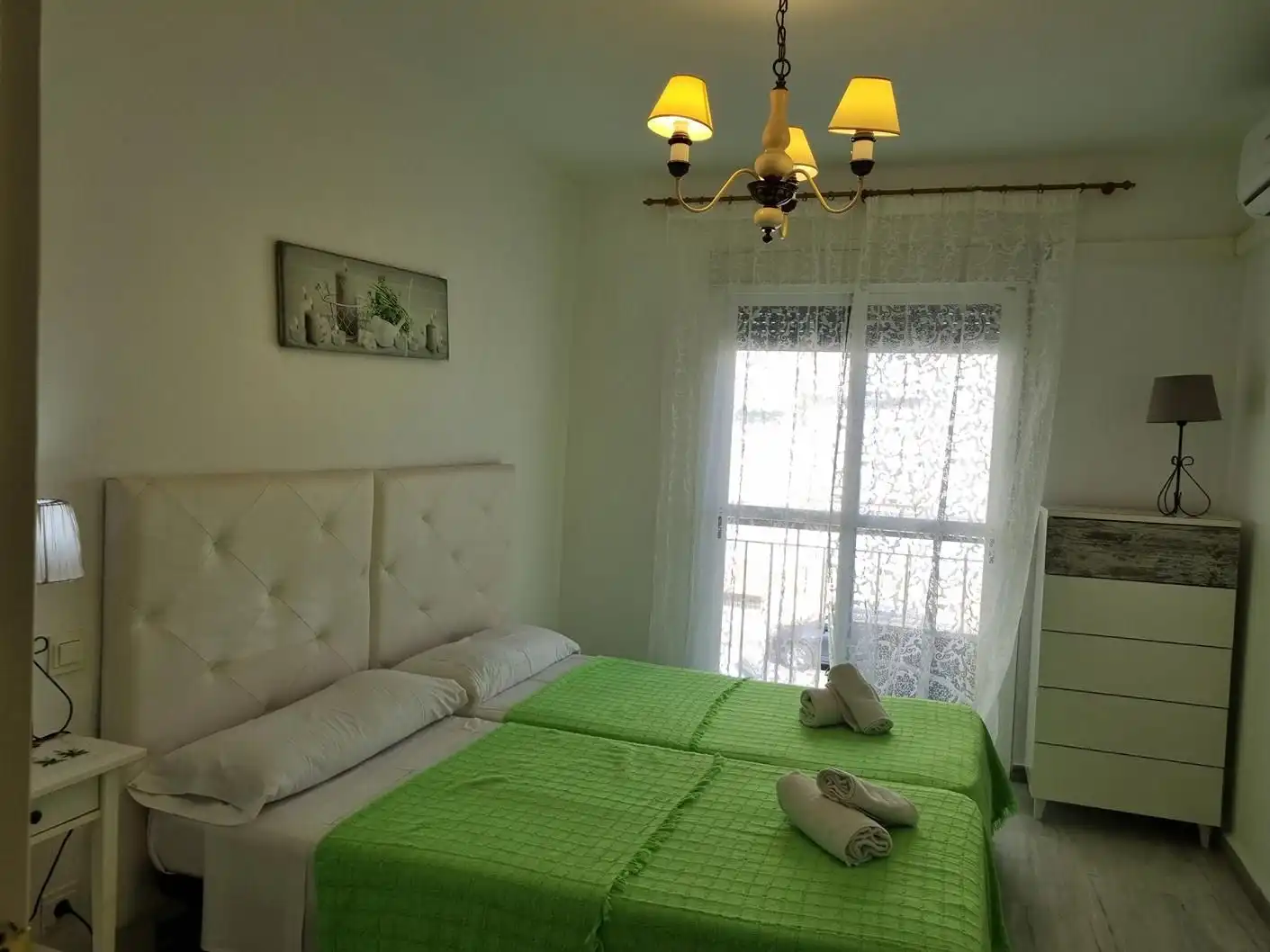 Schlafzimmer von Wohnungen zur Miete in Torrox mit Klimaanlage, Heizung und Terrasse