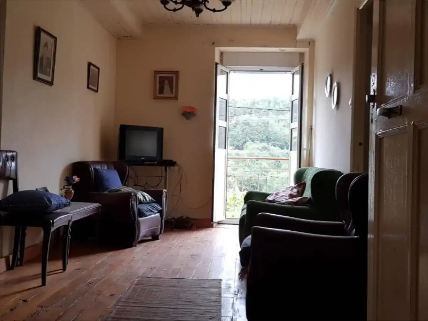 Sala d'estar de Casa adosada en venda en Crecente, Pontevedra