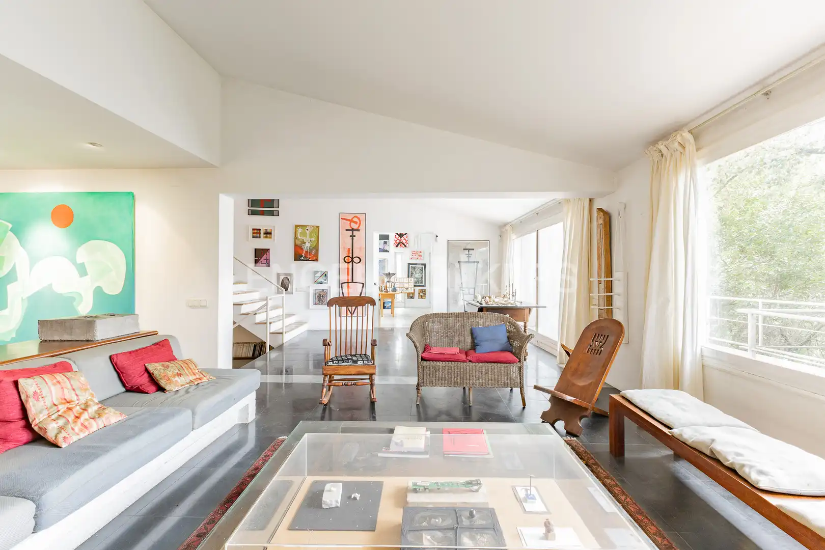 Sala de estar de Casa o chalet en venta en Barcelona con Calefacción, Jardín privado y Terraza