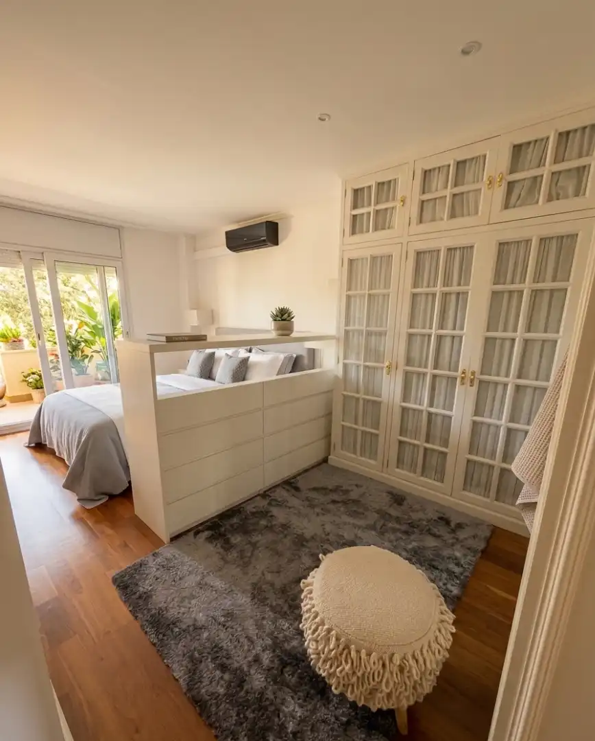 Schlafzimmer von Wohnung zum Verkauf in Sant Cugat del Vallès mit Klimaanlage, Heizung und Parkett