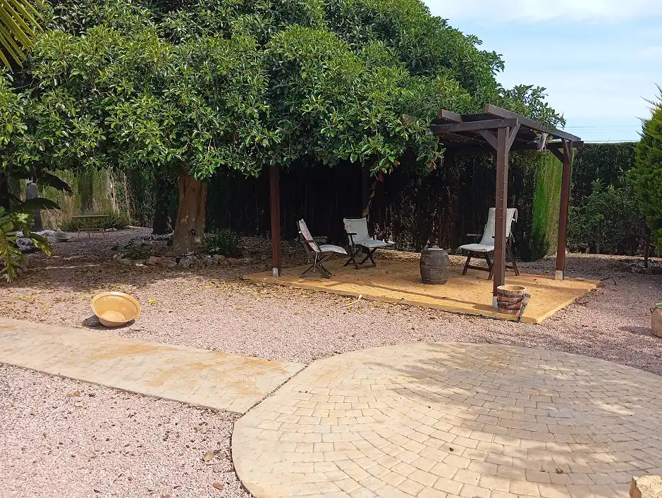 Terraza de Casa o chalet en venta en Elche / Elx con Jardín privado, Terraza y Piscina