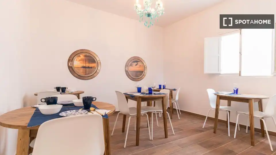 Comedor de Piso para compartir en Las Palmas de Gran Canaria con Aire acondicionado, Terraza y Amueblado