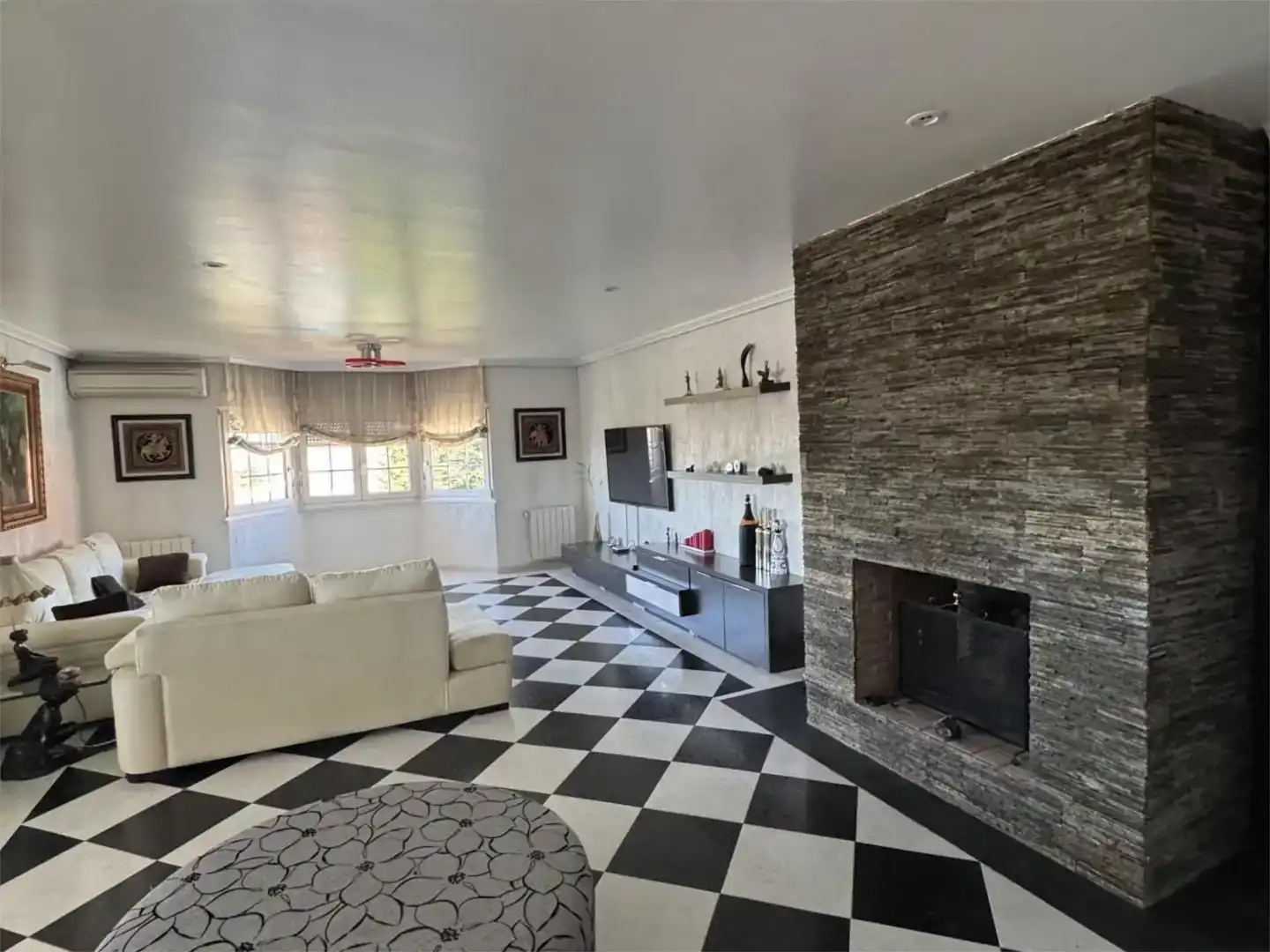 Sala de estar de Casa o chalet en venta en Móstoles con Aire acondicionado, Jardín privado y Trastero