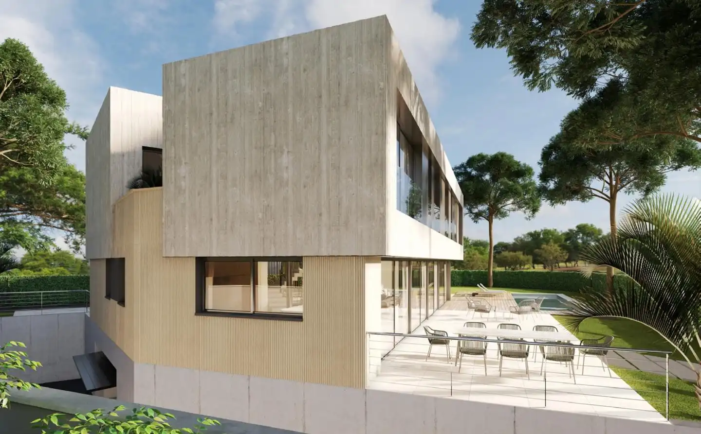 Exterior view of Houses for sale in Castelldefels  with Air Conditioner, Heating and Private garden