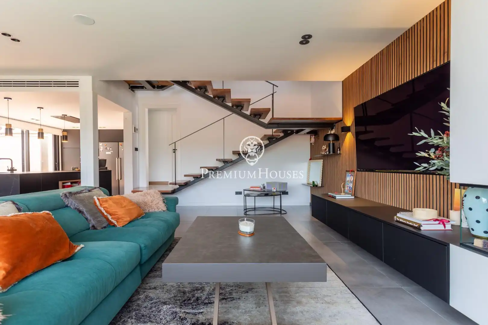 Sala de estar de Casa o chalet en venta en Cabrils con Aire acondicionado, Calefacción y Jardín privado