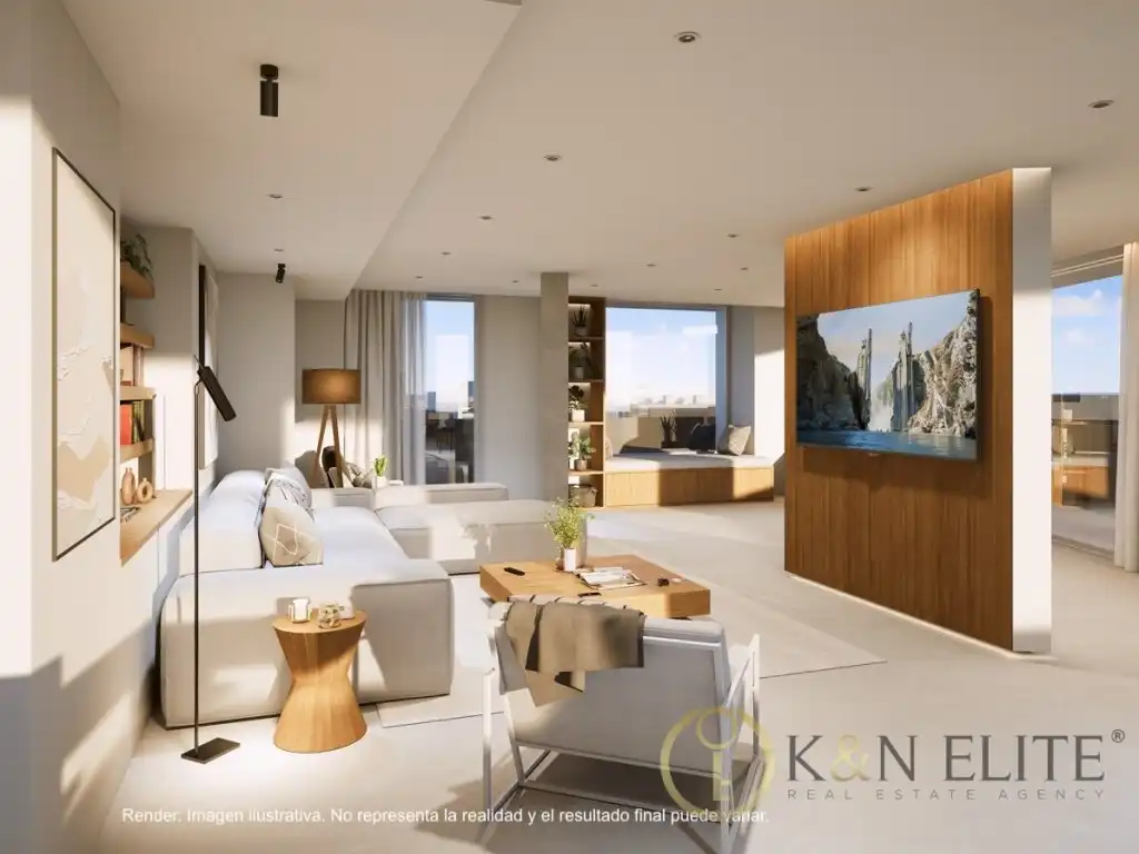 Sala d'estar de Àtic en venda en Alicante / Alacant amb Aire condicionat, Jardí privat i Terrassa