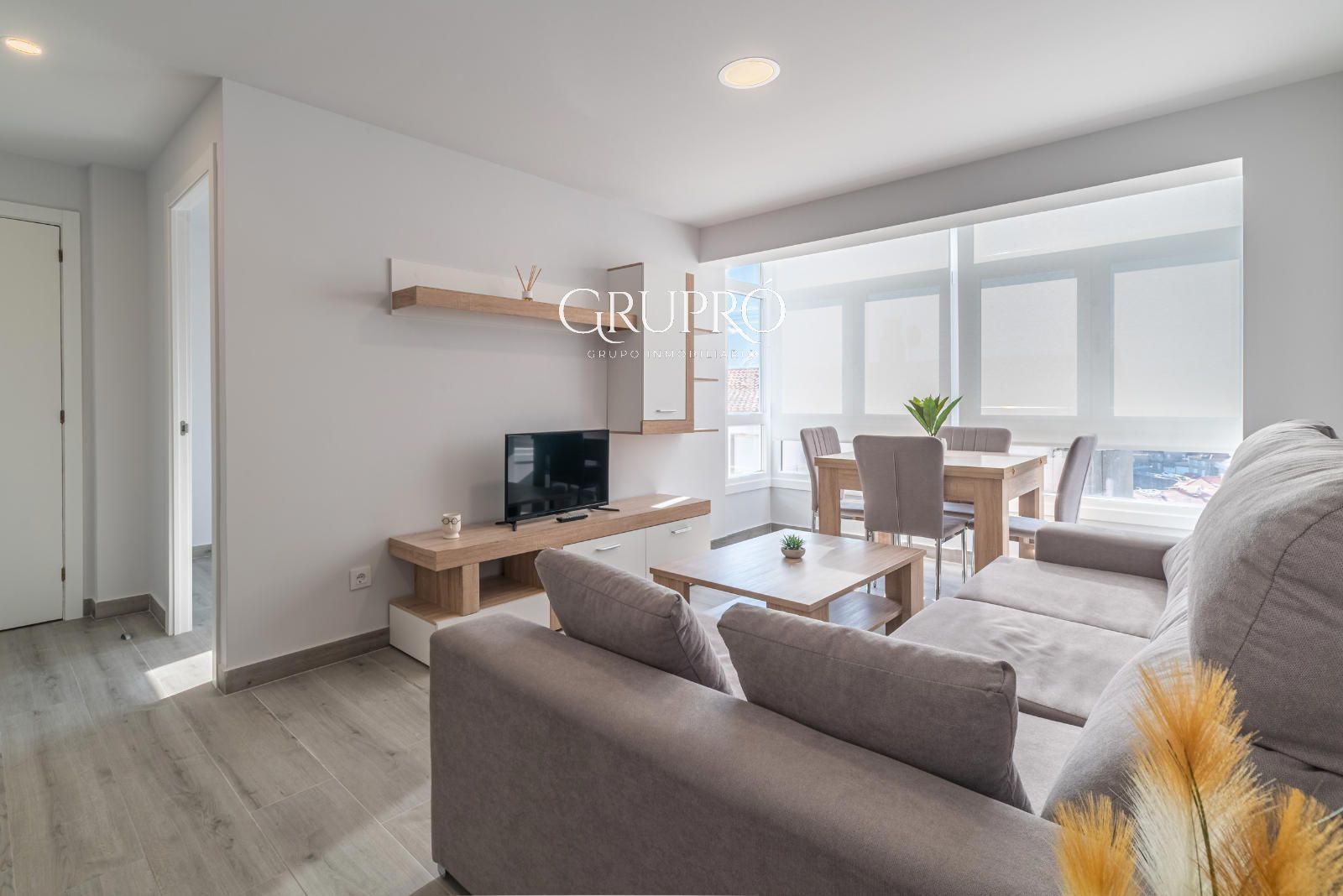 Sala de estar de Piso en venta en Baiona con Amueblado