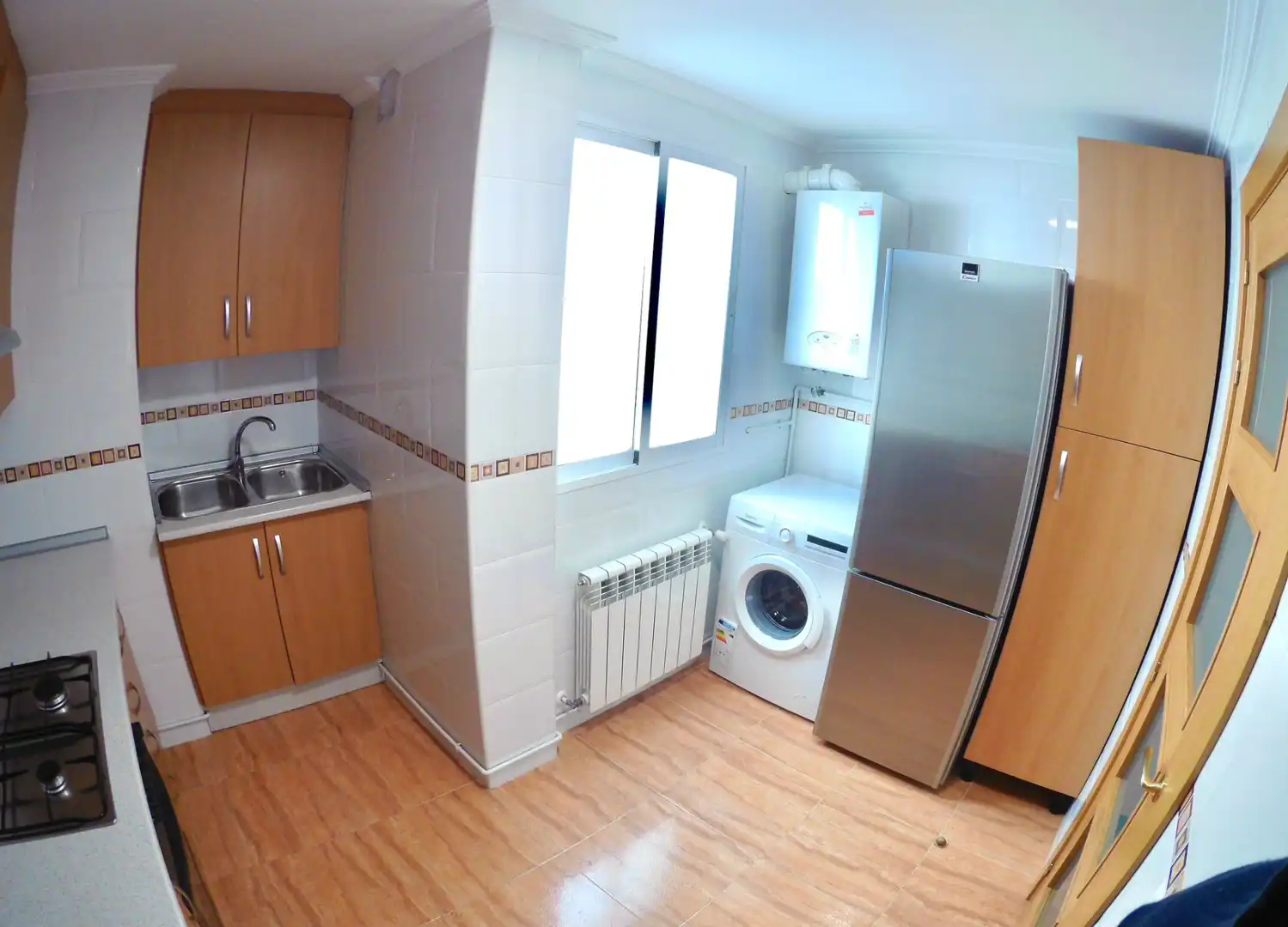 Cocina de Apartamento de alquiler en Albacete con Calefacción, Parquet y Balcón