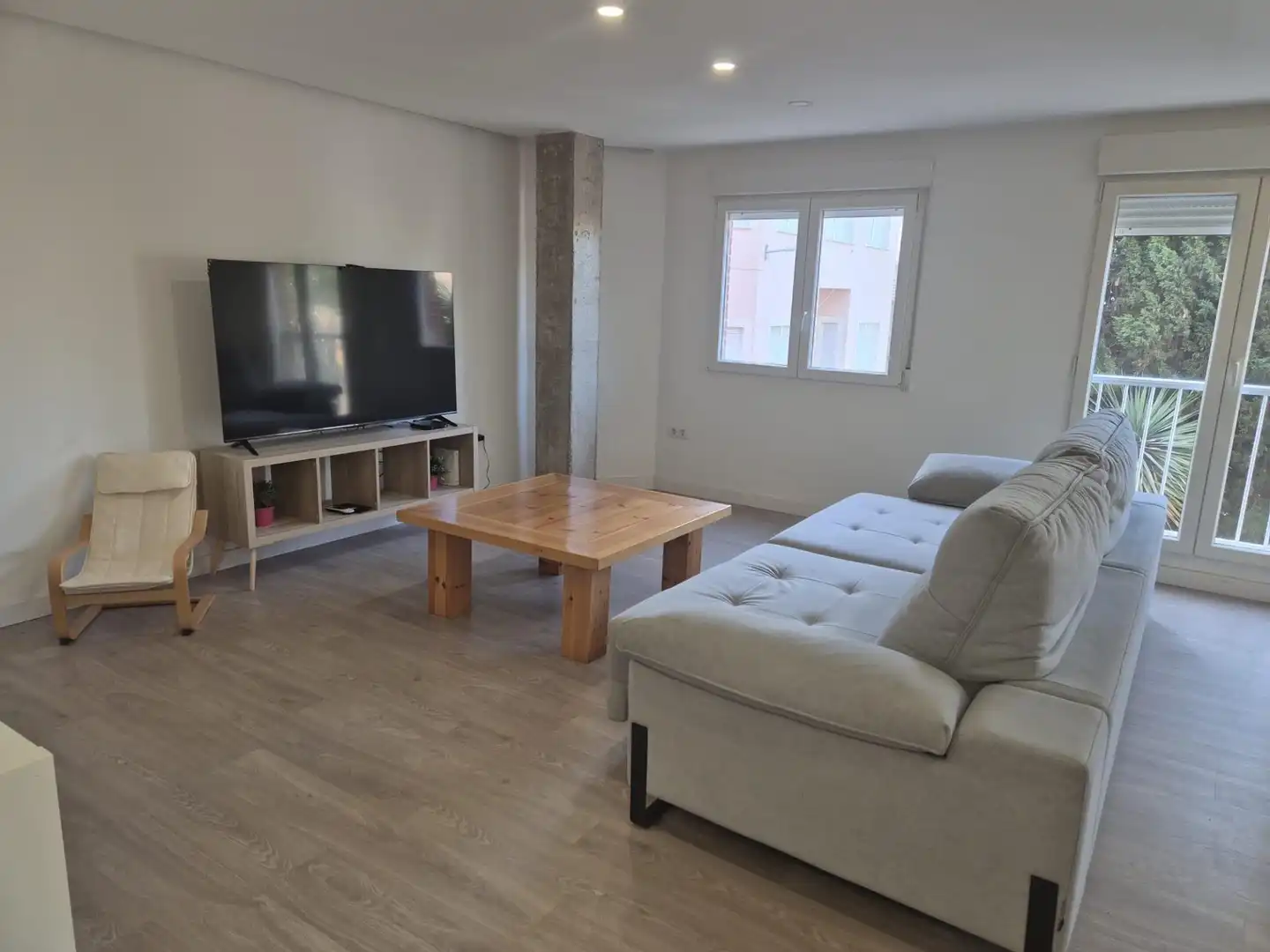Sala d'estar de Loft en venda en La Unión amb Moblat i Balcó