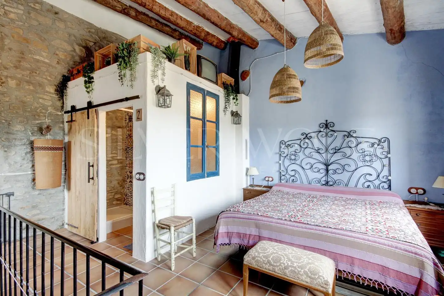 Habitación de Casa adosada en venta en Les Piles con Aire acondicionado y Alarma