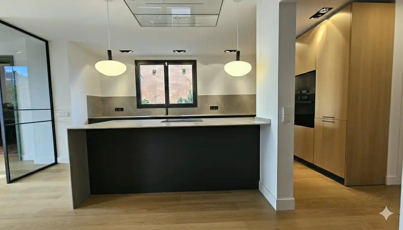 Cocina de Casa o chalet en venta en Barcelona con Aire acondicionado, Calefacción y Jardín privado
