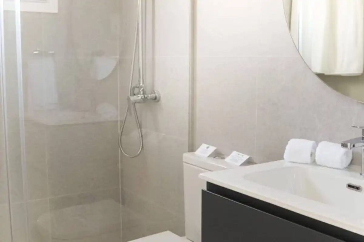 Baño de Apartamento en venta en Mijas con Aire acondicionado, Terraza y Piscina comunitaria