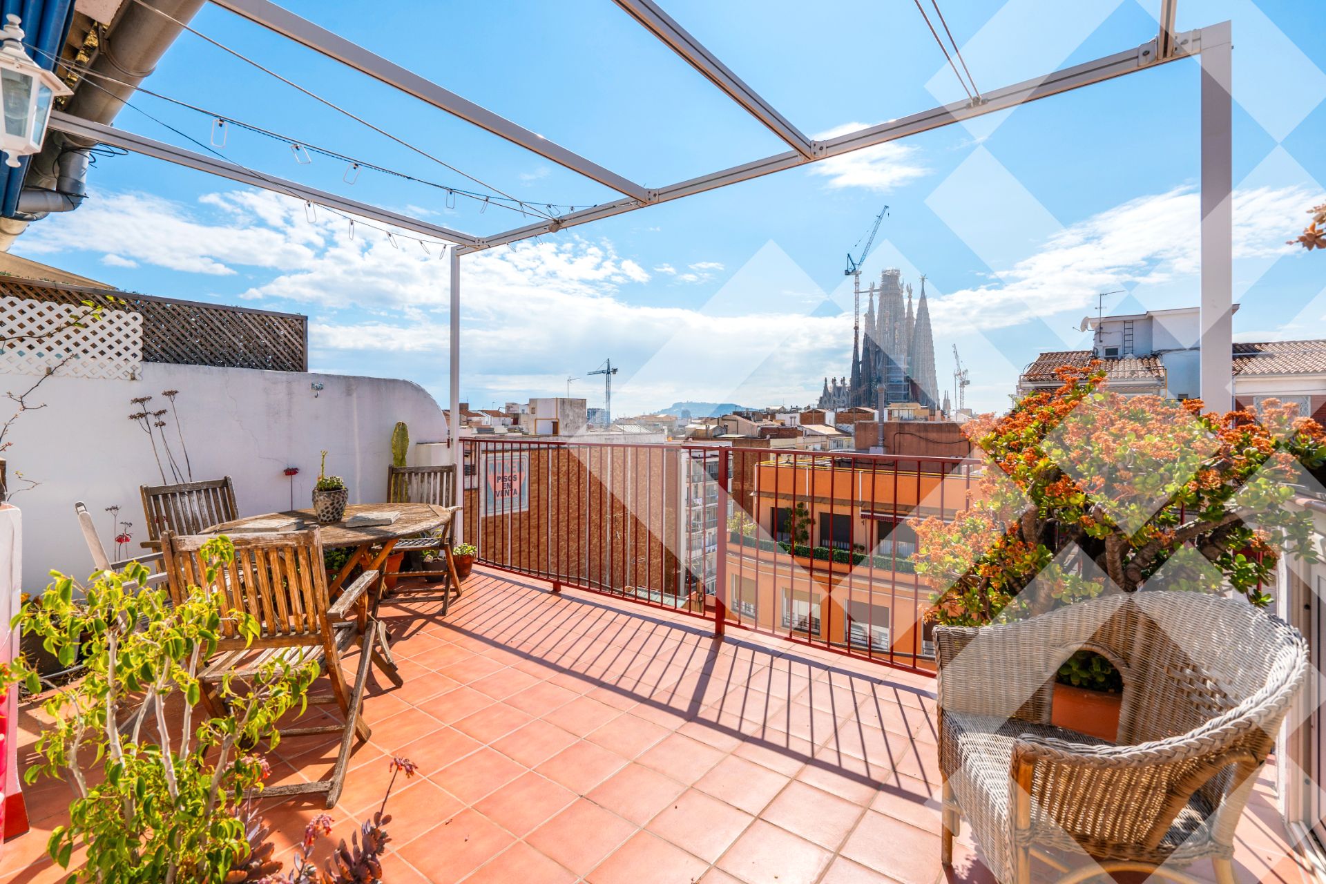 Terrace of Duplex for sale in  Barcelona Capital  with Air Conditioner, Heating and Parquet flooring