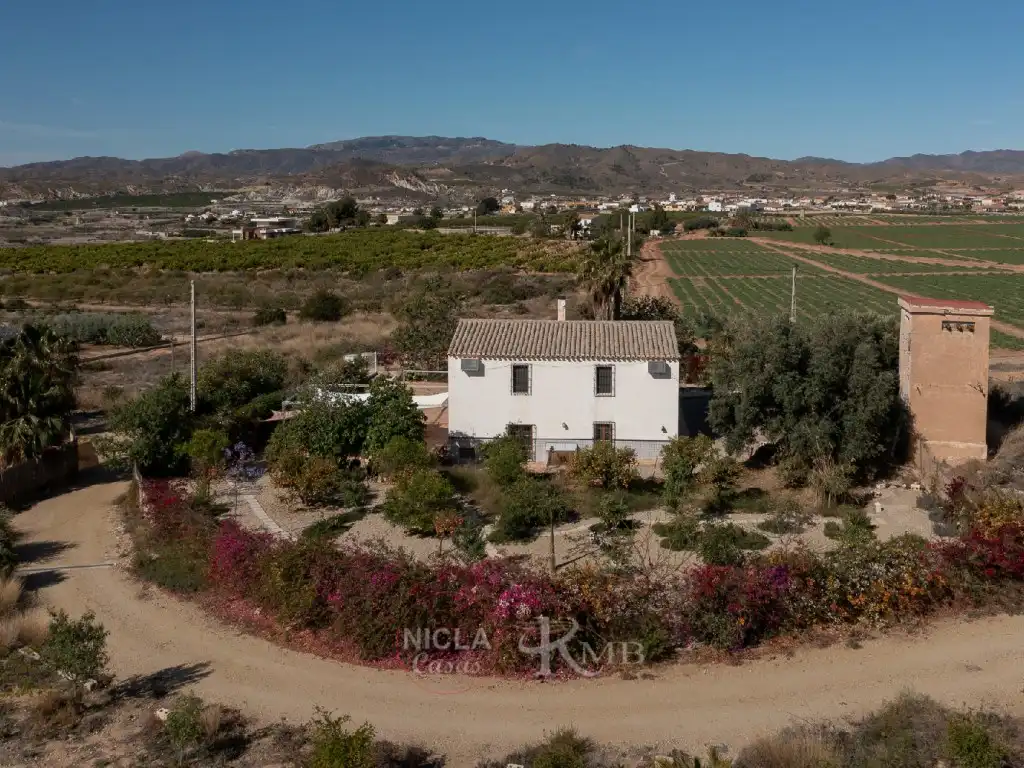 Vista exterior de Casa o xalet en venda en Antas amb Jardí privat, Terrassa i Piscina