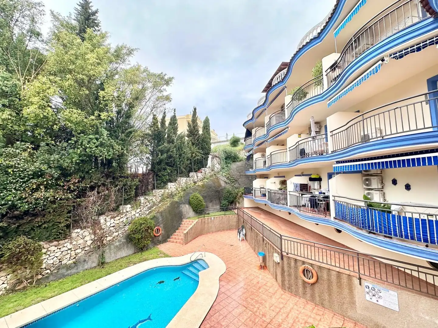 Exterior view of Flat for sale in Mijas  with Community pool